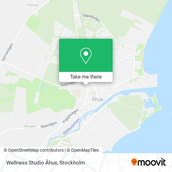 Wellness Studio Åhus map