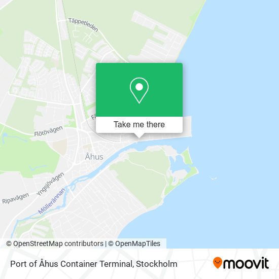 Port of Åhus Container Terminal map
