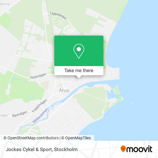 Jockes Cykel & Sport map