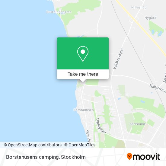 Borstahusens camping map