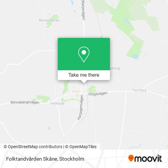 Folktandvården Skåne map