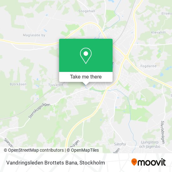 Vandringsleden Brottets Bana map