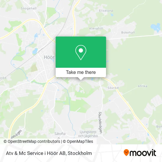 Atv & Mc Service i Höör AB map