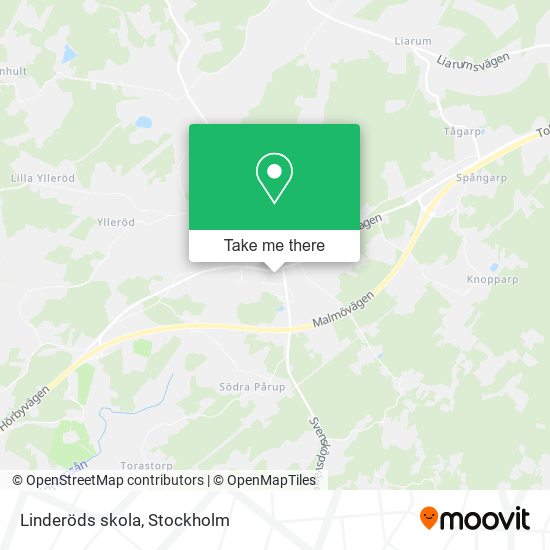 Linderöds skola map