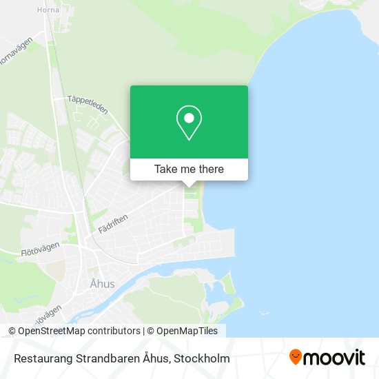 Restaurang Strandbaren Åhus map