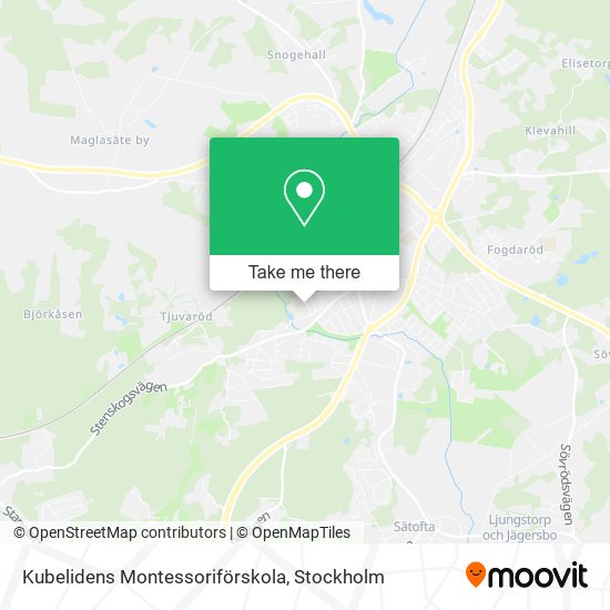 Kubelidens Montessoriförskola map