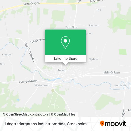 Långtradargatans industriområde map