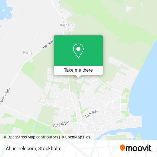 Åhus Telecom map