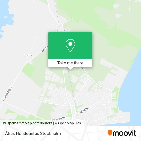 Åhus Hundcenter map