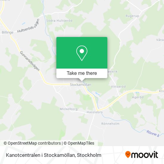 Kanotcentralen i Stockamöllan map