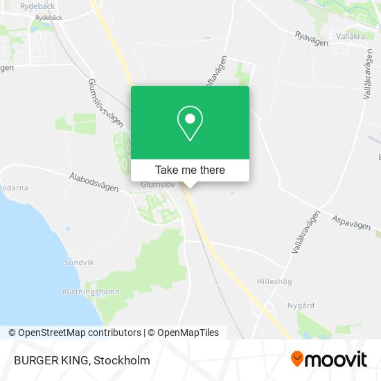 BURGER KING map