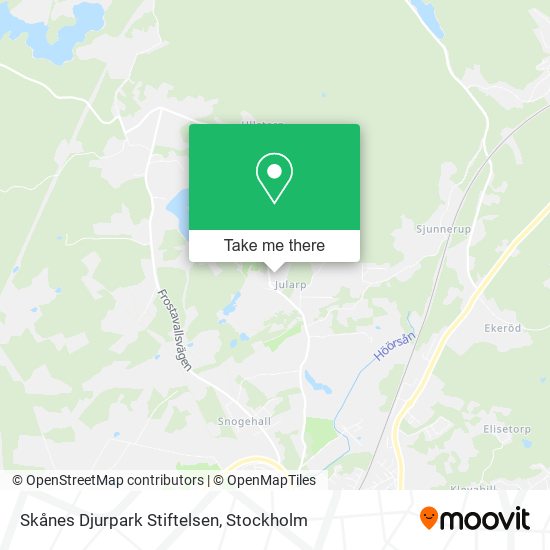Skånes Djurpark Stiftelsen map