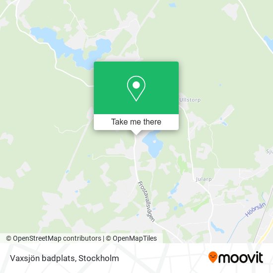 Vaxsjön badplats map