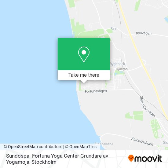 Sundospa- Fortuna Yoga Center Grundare av Yogamoja map