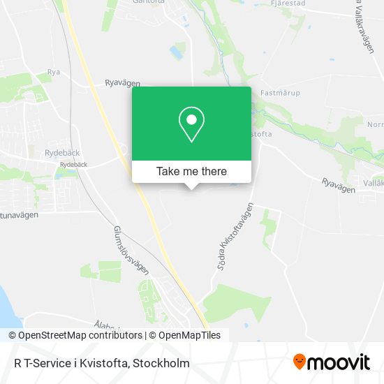 R T-Service i Kvistofta map