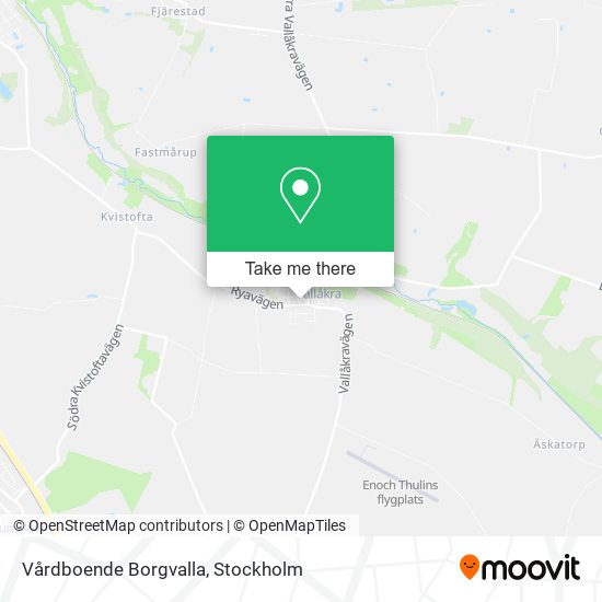 Vårdboende Borgvalla map