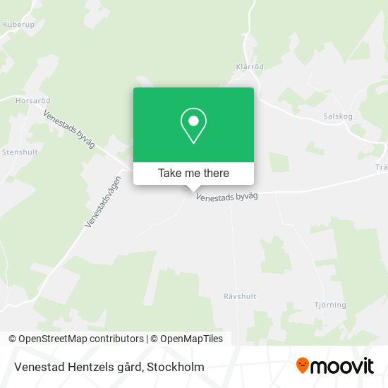 Venestad Hentzels gård map