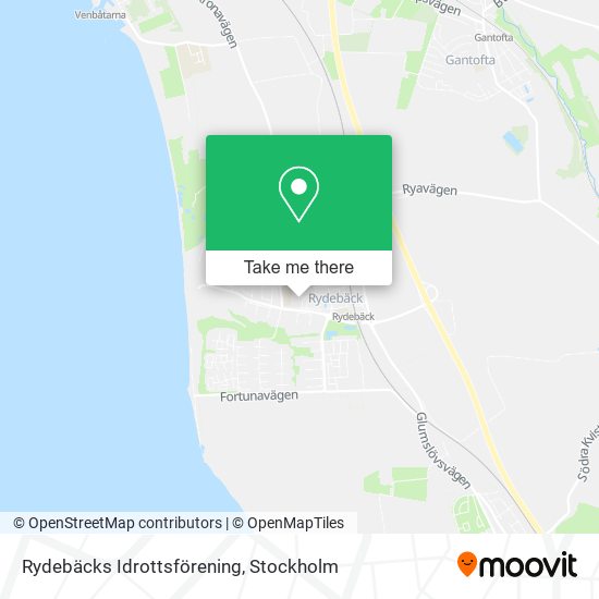 Rydebäcks Idrottsförening map