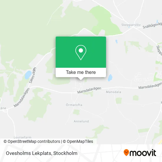Ovesholms Lekplats map