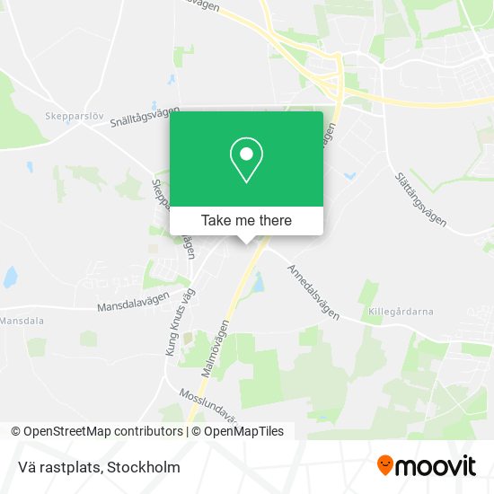 Vä rastplats map