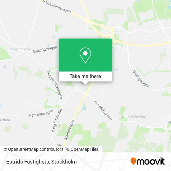 Estrids Fastighets map