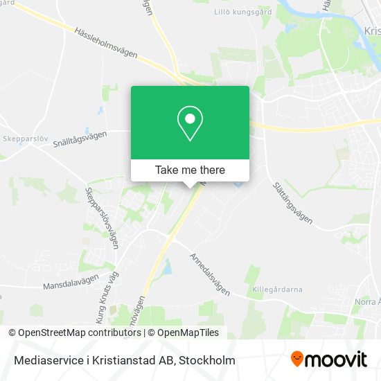 Mediaservice i Kristianstad AB map