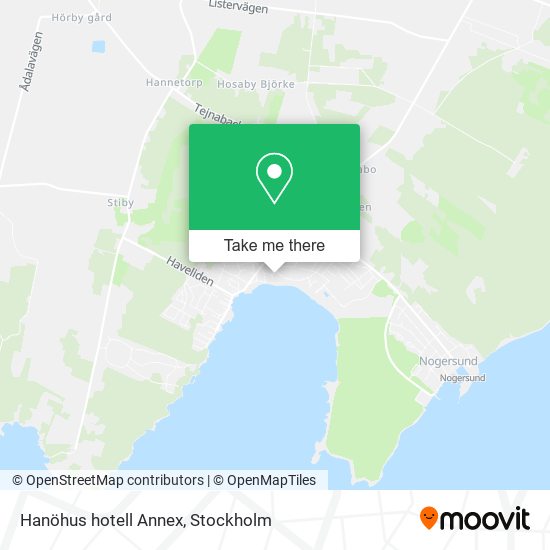Hanöhus hotell Annex map