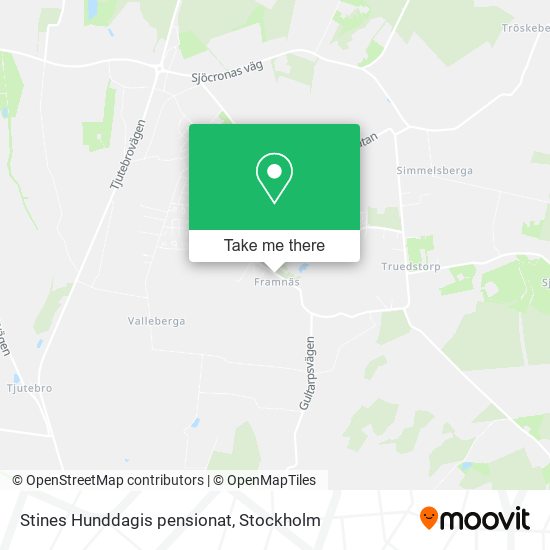 Stines Hunddagis pensionat map