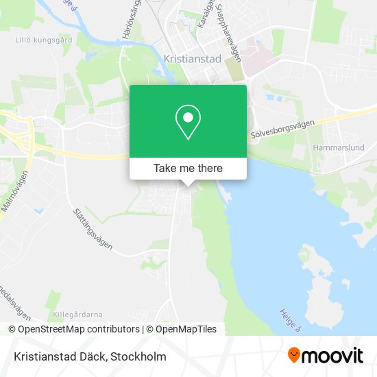 Kristianstad Däck map