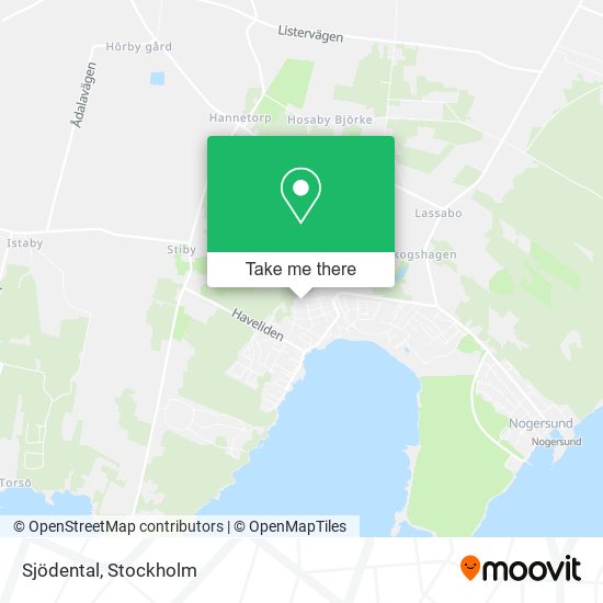 Sjödental map