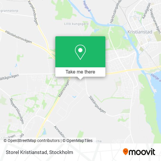 Storel Kristianstad map