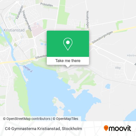 C4-Gymnasterna Kristianstad map