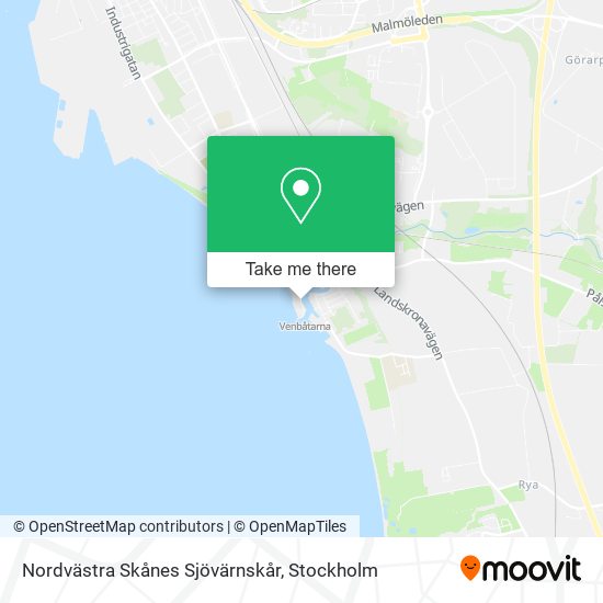 Nordvästra Skånes Sjövärnskår map