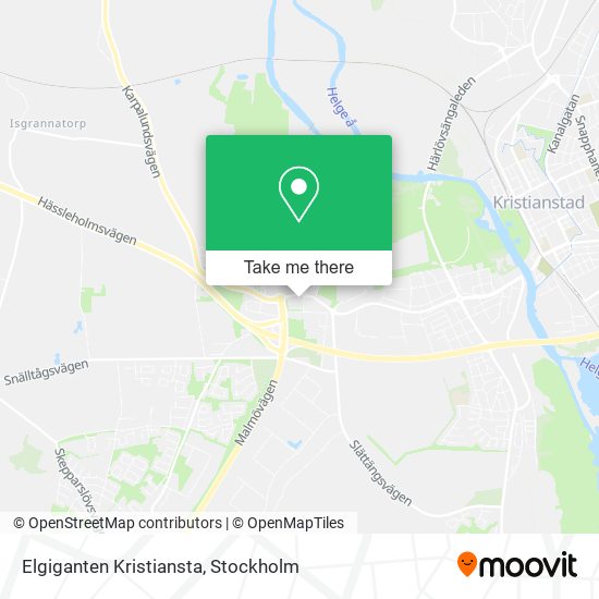 Elgiganten Kristiansta map