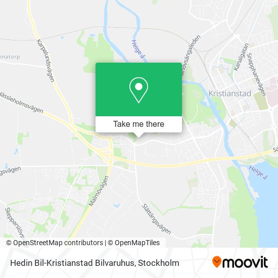 Hedin Bil-Kristianstad Bilvaruhus map