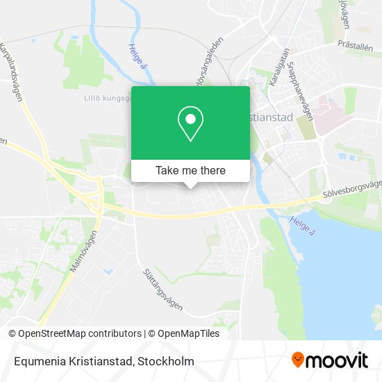 Equmenia Kristianstad map