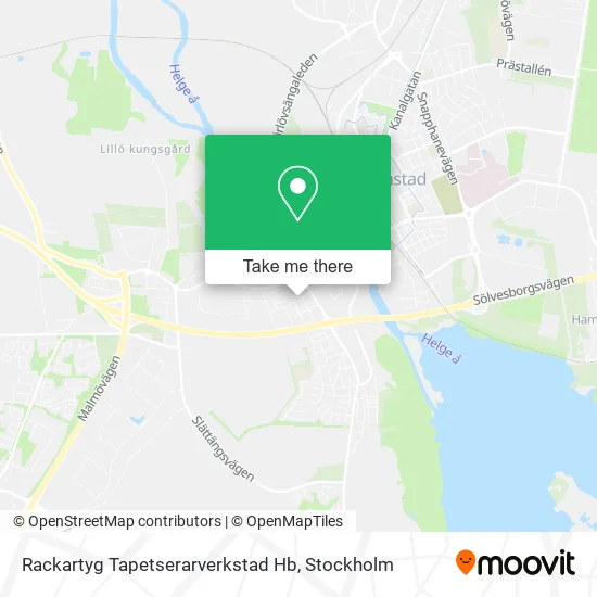 Rackartyg Tapetserarverkstad Hb map