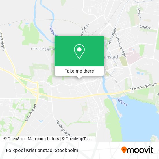 Folkpool Kristianstad map