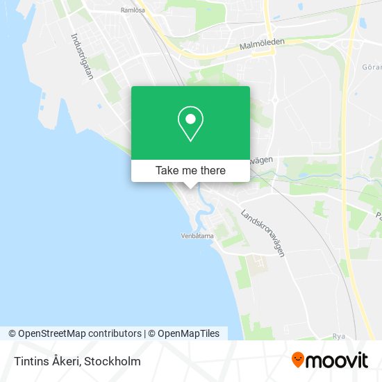 Tintins Åkeri map