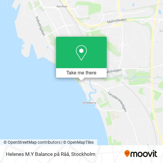 Helenes M.Y Balance på Råå map