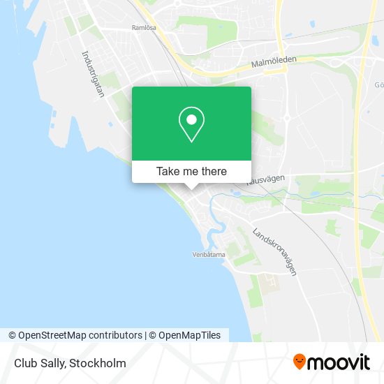 Club Sally map