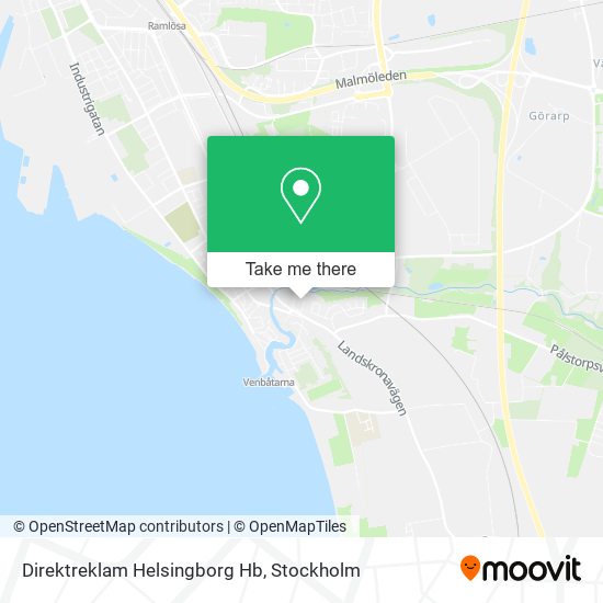 Direktreklam Helsingborg Hb map