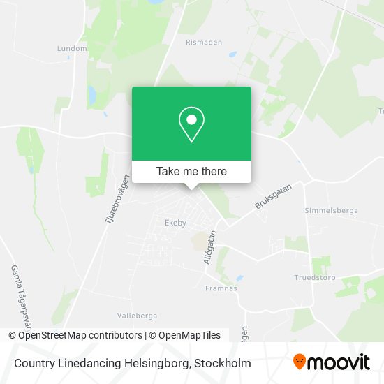 Country Linedancing Helsingborg map