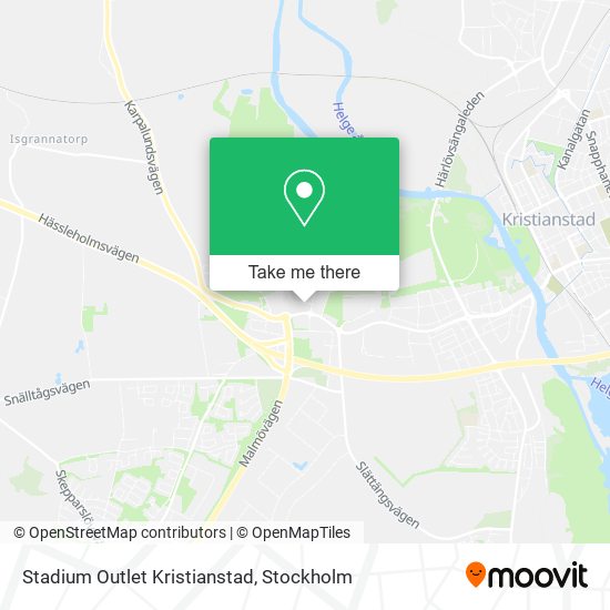 Stadium Outlet Kristianstad map