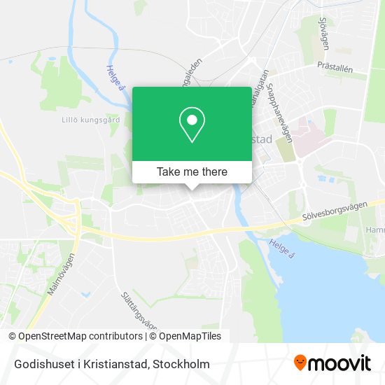 Godishuset i Kristianstad map