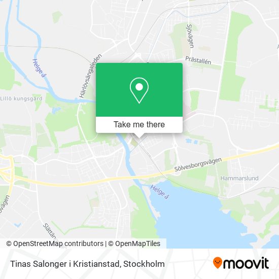 Tinas Salonger i Kristianstad map