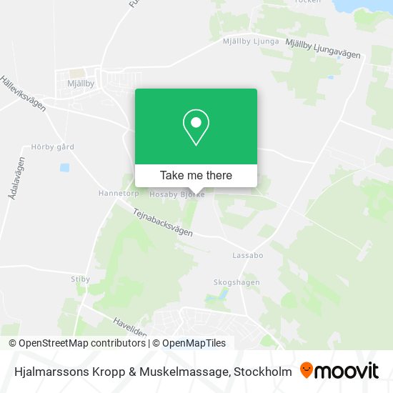 Hjalmarssons Kropp & Muskelmassage map