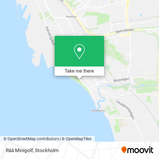 Råå Minigolf map