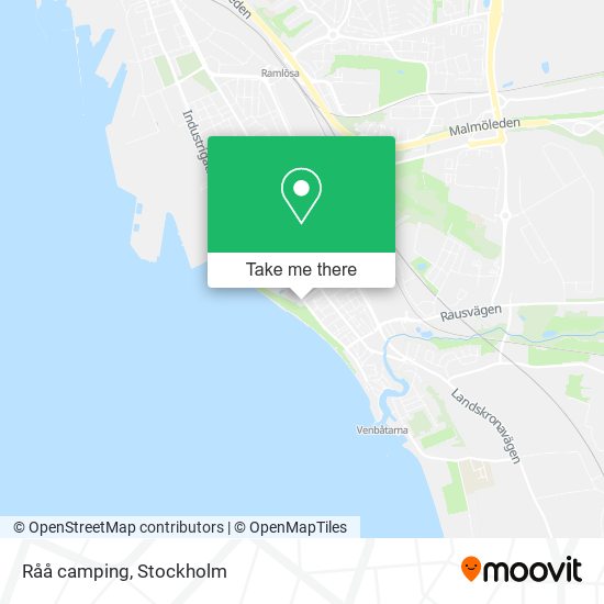 Råå camping map