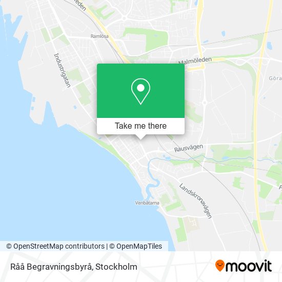 Råå Begravningsbyrå map